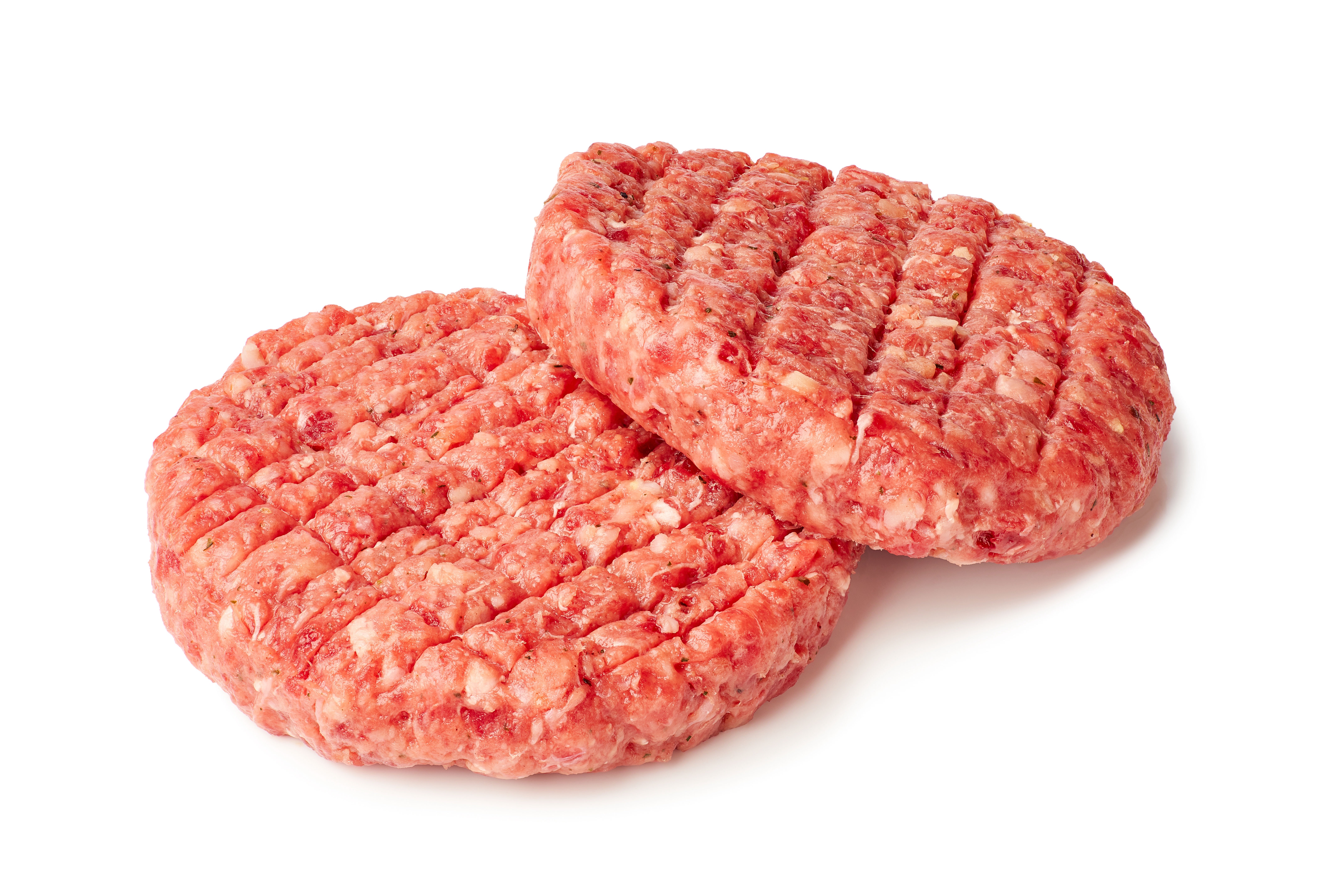 Runder Hamburgers (2 x 6 st. verpakt) &plusmn;  1 kilo  - &euro;12,50 per kg